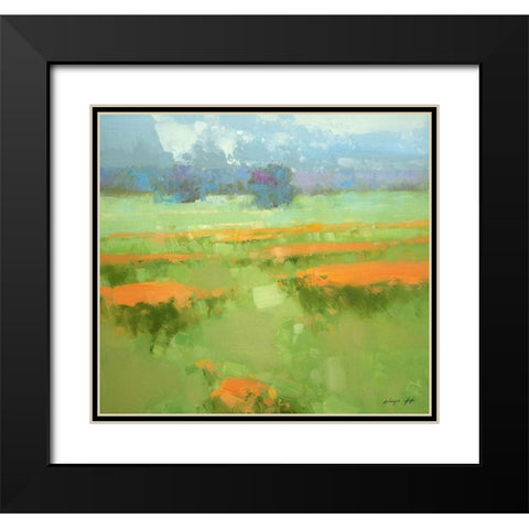 Meadow Black Modern Wood Framed Art Print with Double Matting by Yeremyan, Vahe
