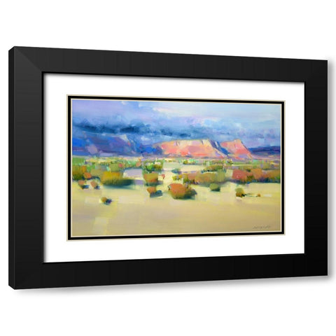 Canyon View Black Modern Wood Framed Art Print with Double Matting by Yeremyan, Vahe