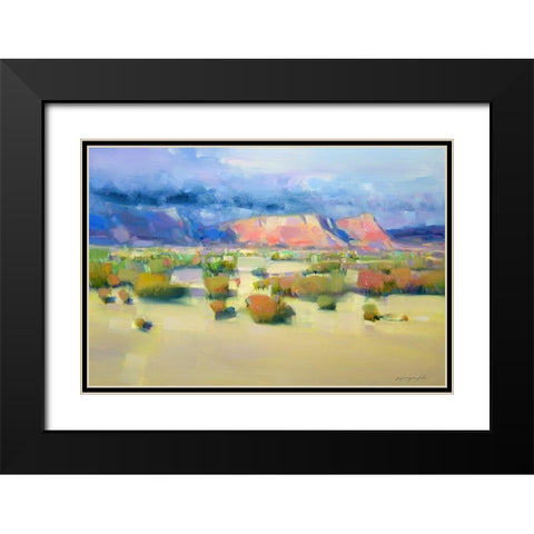 Canyon View Black Modern Wood Framed Art Print with Double Matting by Yeremyan, Vahe