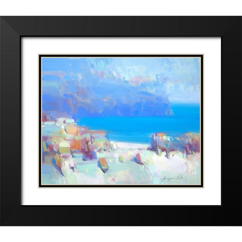 Pacific Coast Black Modern Wood Framed Art Print with Double Matting by Yeremyan, Vahe