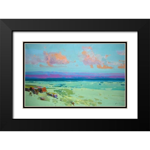 Pacific Coast Black Modern Wood Framed Art Print with Double Matting by Yeremyan, Vahe