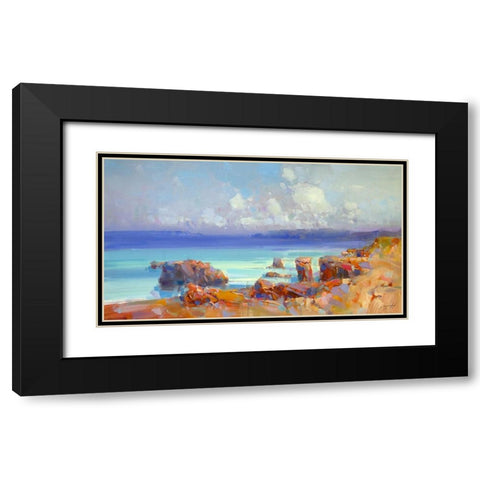 Pacific Highway Black Modern Wood Framed Art Print with Double Matting by Yeremyan, Vahe