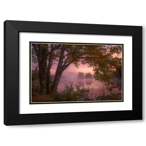 Framed Black Modern Wood Framed Art Print with Double Matting by Zephyr, Patrick