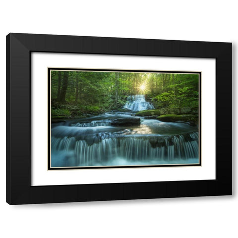 Sublime Black Modern Wood Framed Art Print with Double Matting by Zephyr, Patrick