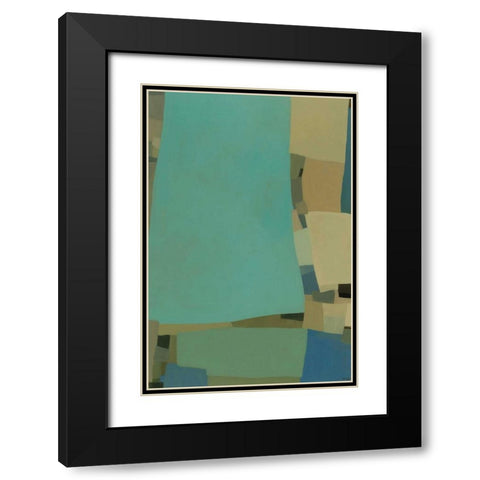 Arabesque 7 Black Modern Wood Framed Art Print with Double Matting by Zinn, Tamar