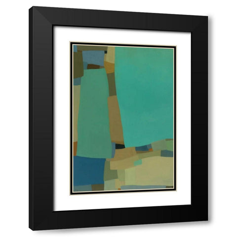 Arabesque 8 Black Modern Wood Framed Art Print with Double Matting by Zinn, Tamar