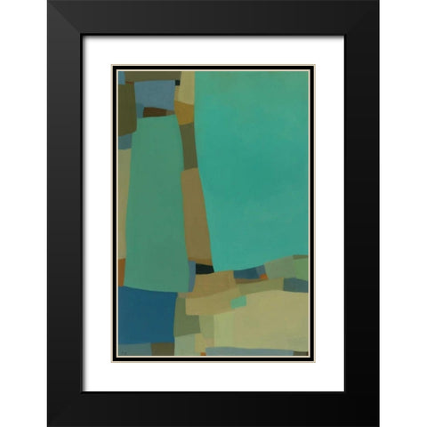 Arabesque 8 Black Modern Wood Framed Art Print with Double Matting by Zinn, Tamar