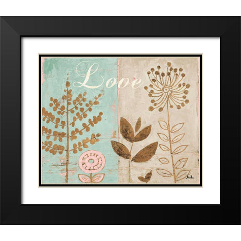 Le Pastel Jardin I Black Modern Wood Framed Art Print with Double Matting by Pinto, Patricia