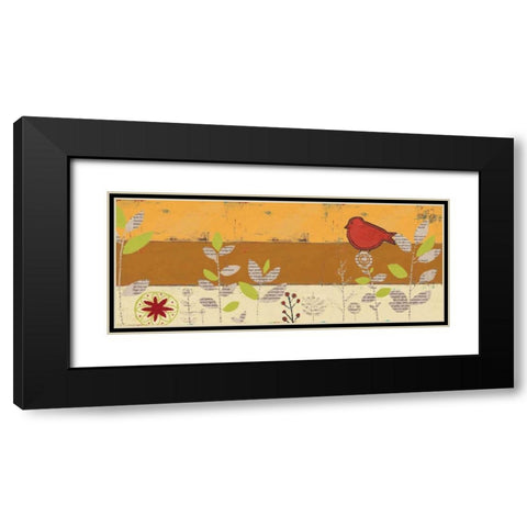 Le Jardin Press Panel IV Black Modern Wood Framed Art Print with Double Matting by Pinto, Patricia