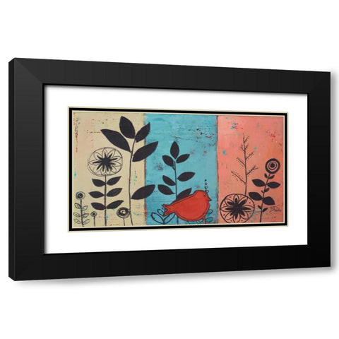 Le Jardin II Black Modern Wood Framed Art Print with Double Matting by Pinto, Patricia