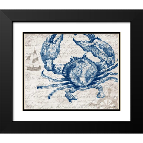 Atlantic Finds I Black Modern Wood Framed Art Print with Double Matting by Pinto, Patricia