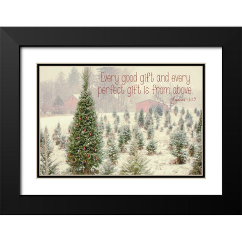 Holiday Messages I Black Modern Wood Framed Art Print with Double Matting by Poynter, Kelly