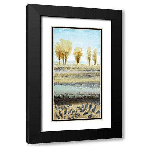 Tree line I Black Modern Wood Framed Art Print with Double Matting by Marcon, Michael