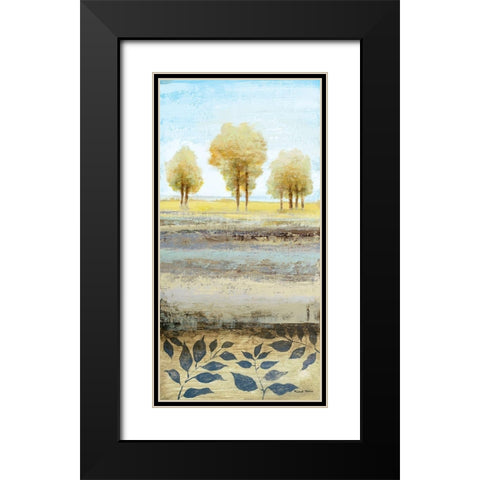 Tree line II Black Modern Wood Framed Art Print with Double Matting by Marcon, Michael