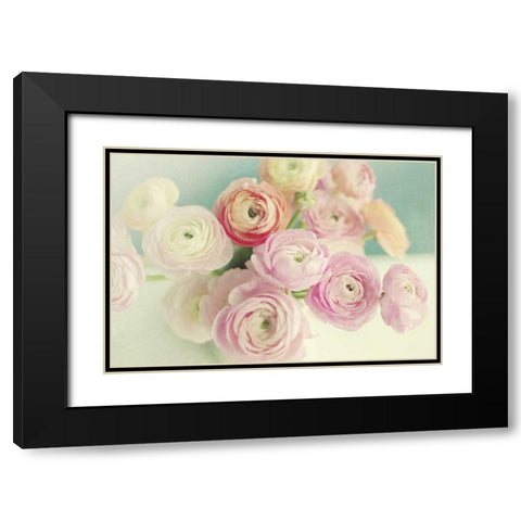 Blushing Blossoms Black Modern Wood Framed Art Print with Double Matting by Gardner, Sarah