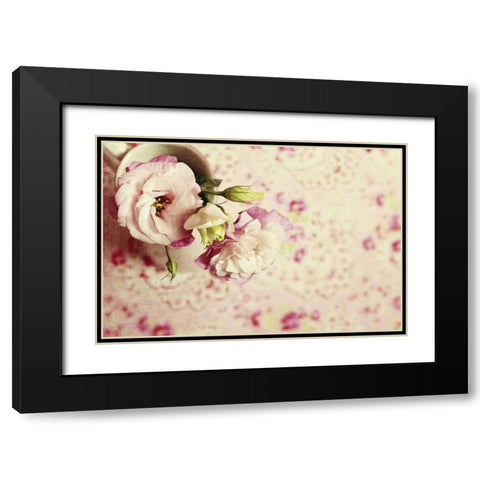 A Cup of Romance Black Modern Wood Framed Art Print with Double Matting by Gardner, Sarah