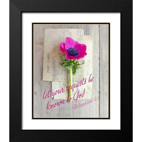 Request to God Black Modern Wood Framed Art Print with Double Matting by Gardner, Sarah