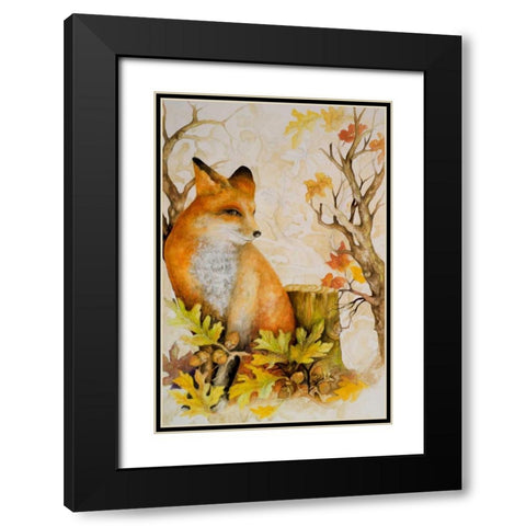 Mystic Woodland I Black Modern Wood Framed Art Print with Double Matting by Gaynor, Janice