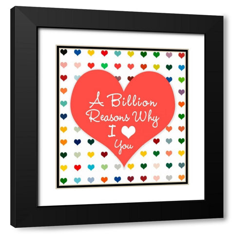 Billion Reasons Black Modern Wood Framed Art Print with Double Matting by Lake, Shelley