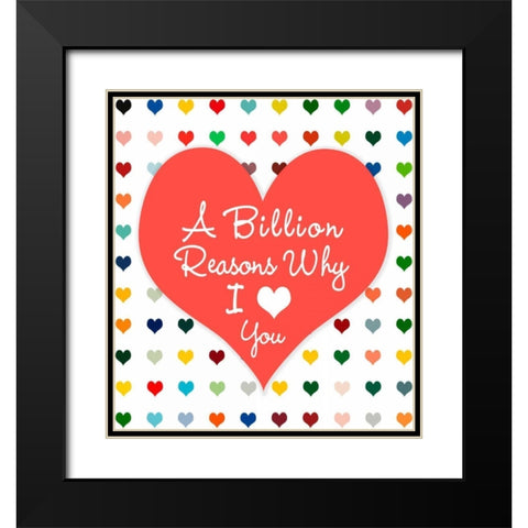 Billion Reasons Black Modern Wood Framed Art Print with Double Matting by Lake, Shelley