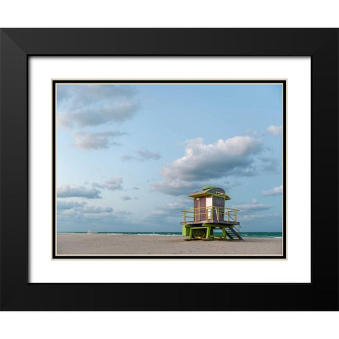 12th Street Black Modern Wood Framed Art Print with Double Matting by Lake, Shelley