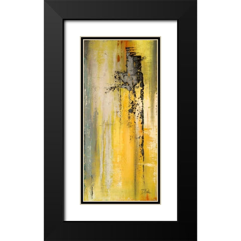 The Yellow and Silver Ones II Black Modern Wood Framed Art Print with Double Matting by Pinto, Patricia