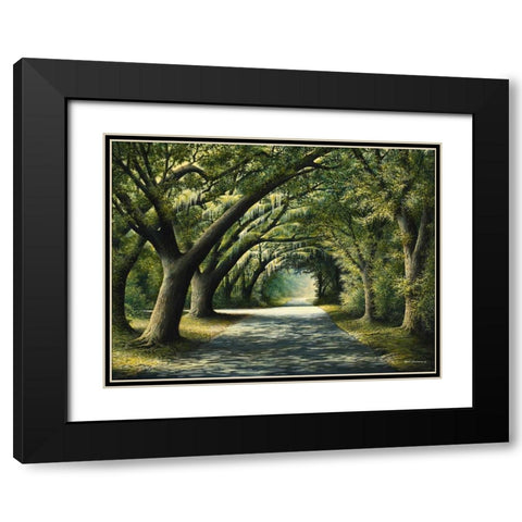 Favorite Path Black Modern Wood Framed Art Print with Double Matting by Nawrocke, Bruce