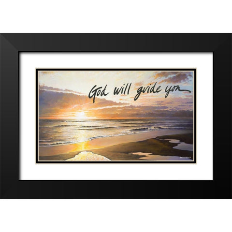 God Will Guide You Black Modern Wood Framed Art Print with Double Matting by Nawrocke, Bruce