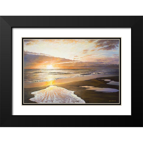 The Seventh Day Black Modern Wood Framed Art Print with Double Matting by Nawrocke, Bruce