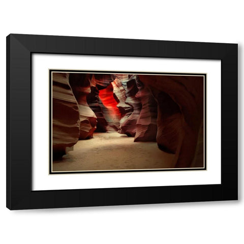 Slot Black Modern Wood Framed Art Print with Double Matting by Lake, Shelley