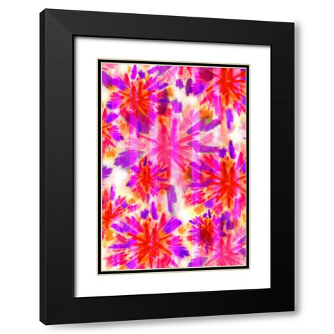 Sun Burst Black Modern Wood Framed Art Print with Double Matting by Biscardi, Nicholas