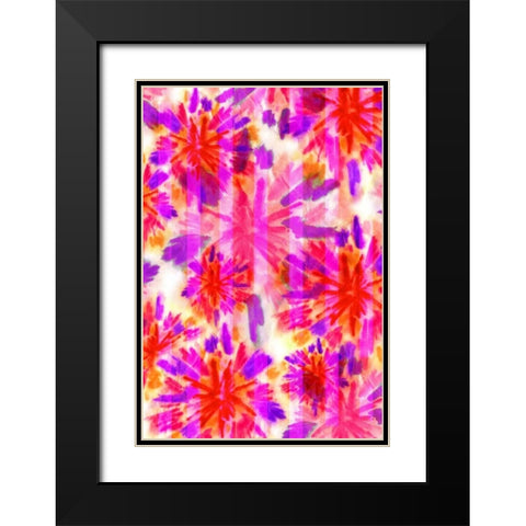 Sun Burst Black Modern Wood Framed Art Print with Double Matting by Biscardi, Nicholas