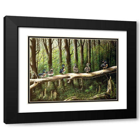 Pairing Up Black Modern Wood Framed Art Print with Double Matting by Nawrocke, Bruce