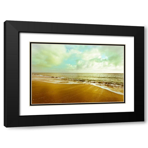 Gold Beach Black Modern Wood Framed Art Print with Double Matting by Bryant, Susan