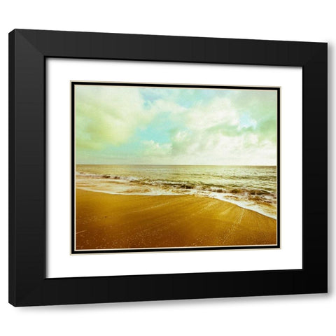 Gold Beach Black Modern Wood Framed Art Print with Double Matting by Bryant, Susan