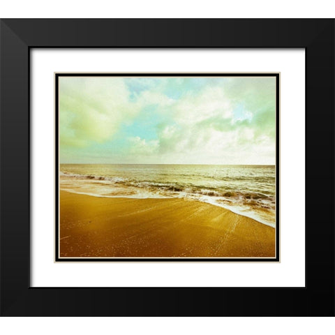 Gold Beach Black Modern Wood Framed Art Print with Double Matting by Bryant, Susan