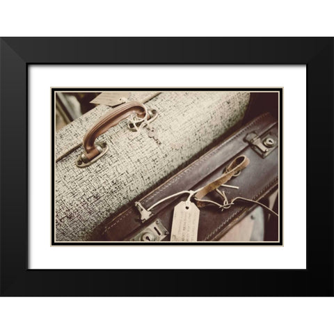 Old Travelers Black Modern Wood Framed Art Print with Double Matting by Peck, Gail