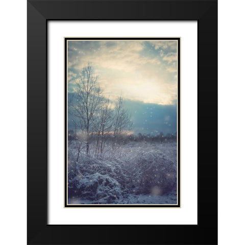 A Winters Day Black Modern Wood Framed Art Print with Double Matting by Poynter, Kelly
