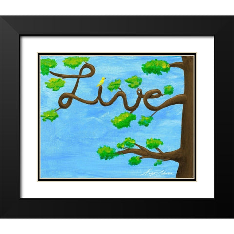 Inspiration Tree I Black Modern Wood Framed Art Print with Double Matting by Edwins, Hugo