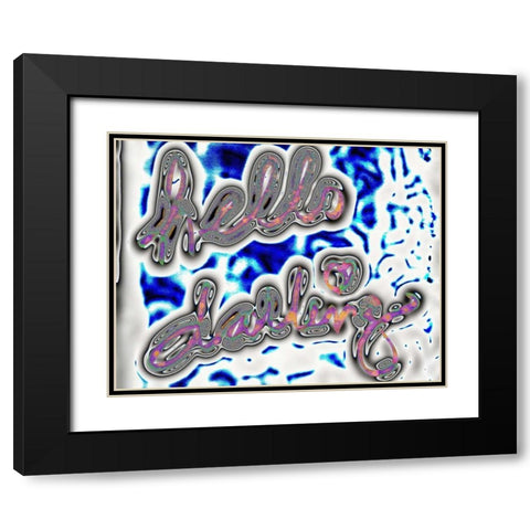 Darling Bella I Black Modern Wood Framed Art Print with Double Matting by SD Graphics Studio
