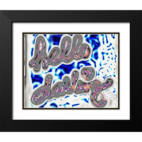 Darling Bella I Black Modern Wood Framed Art Print with Double Matting by SD Graphics Studio
