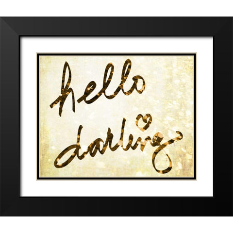 Darling Bella I Black Modern Wood Framed Art Print with Double Matting by SD Graphics Studio