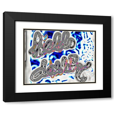 Darling Bella II Black Modern Wood Framed Art Print with Double Matting by SD Graphics Studio