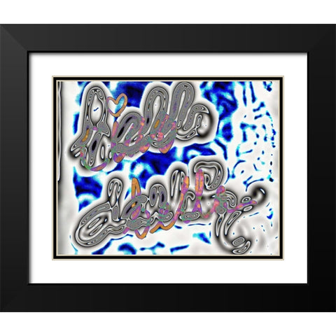 Darling Bella II Black Modern Wood Framed Art Print with Double Matting by SD Graphics Studio