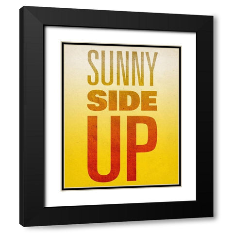 Get Up II Black Modern Wood Framed Art Print with Double Matting by SD Graphics Studio