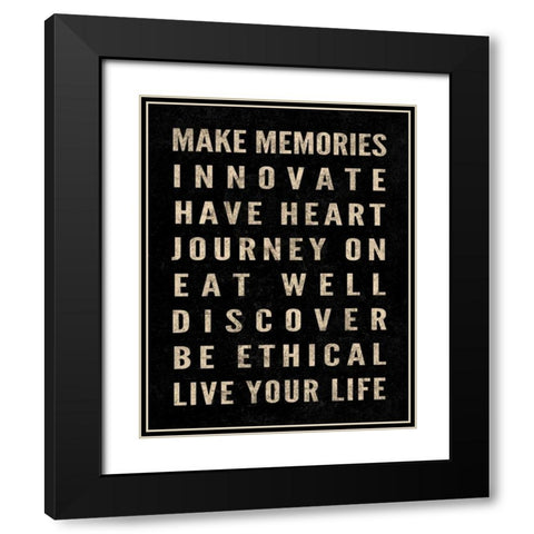 Motivational Type I Black Modern Wood Framed Art Print with Double Matting by SD Graphics Studio