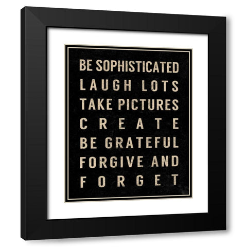 Motivational Type IV Black Modern Wood Framed Art Print with Double Matting by SD Graphics Studio