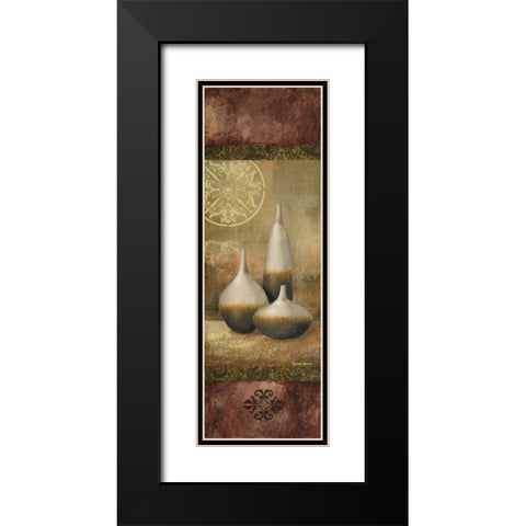 Ivory Vessel I Black Modern Wood Framed Art Print with Double Matting by Marcon, Michael