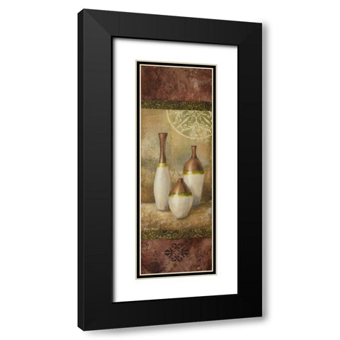Ivory Vessel II Black Modern Wood Framed Art Print with Double Matting by Marcon, Michael