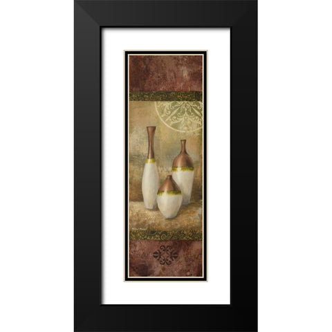 Ivory Vessel II Black Modern Wood Framed Art Print with Double Matting by Marcon, Michael